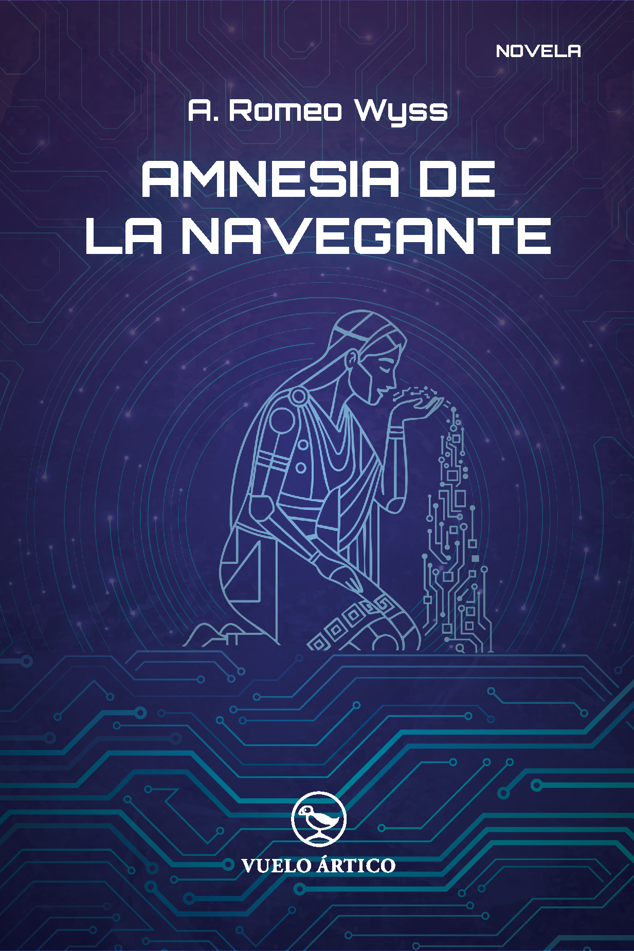 Portada de Amnesia de la navegante, de A. Romeo Wyss